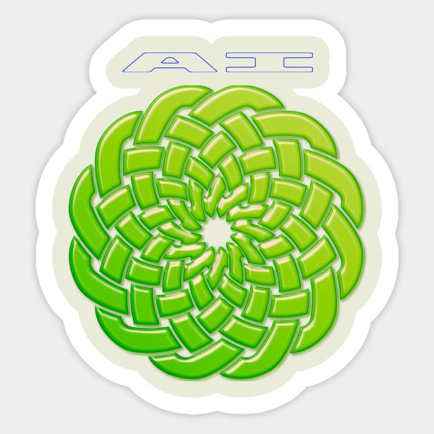 AI artificial intelligence Sticker by LuluCybril